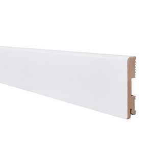 MDF Skirting Board Foge LB1 100 16 x 100 x 2000 mm, semi-matt white