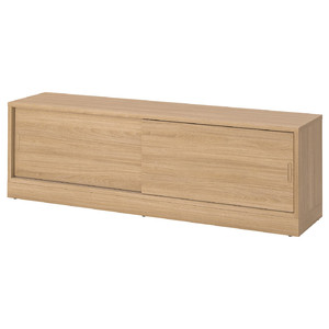 TONSTAD TV bench, oak veneer, 178x37x55 cm
