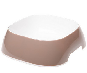 Dog Bowl Glam Large, beige-grey