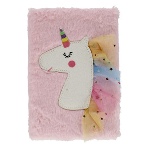 Plush Notebook A5 Pastel Unicorn