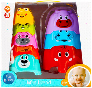 Bam Bam Stacking Cups Animals 6m+