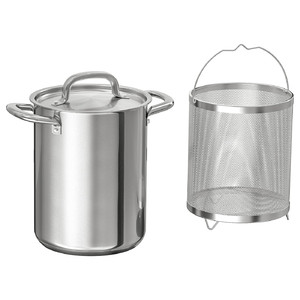 IKEA 365+ Pot with insert, stainless steel, 5.0 l