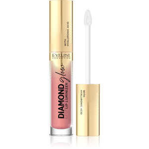 Eveline Diamond Glow Lip Luminizer Lip Gloss with Hyaluronic Acid no. 04 4.5ml