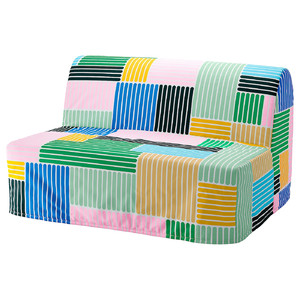 LYCKSELE LÖVÅS 2-seat sofa-bed, Grindtorp multicolour