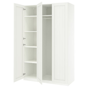 PAX / GULLABERG Wardrobe combination, white/white, 150x60x236 cm