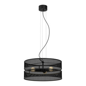 Pendant Lamp Luminex Glum 3x E27, black