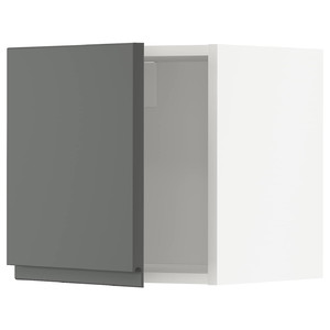 METOD Wall cabinet, white/Voxtorp dark grey, 40x40 cm
