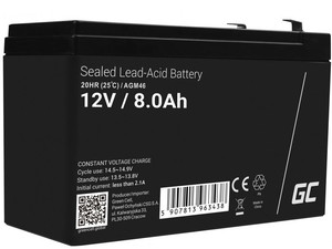 GreenCell Battery Sealed Lead-acid AGM VRLA 12v 8Ah