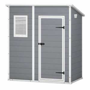 Keter Garden Storage Shed Manor 6x4, grey/white