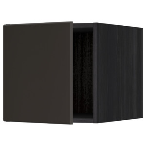 METOD Top cabinet, black/Kungsbacka anthracite, 40x40 cm