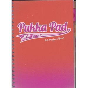 Pukka Pad Spiral Notebook A4 100 Sheets Squared Fusion Orange