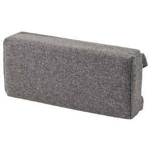 ÅKERVINDEFLY Lumbar cushion, grey, 32x14.5x6.5 cm