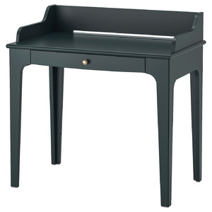 LOMMARP Desk, dark blue-green, 90x54 cm