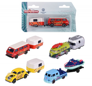 Majorette Volkswagen Vehicle with Trailer 1pc, assorted models, 3+