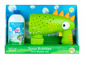 Fru Blu Soap Bubbles Dino Blaster Set + Liquid 0.4l 3+