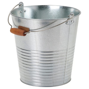 KORKGRAN Bucket/plant pot, in/outdoor/galvanised, 10 l