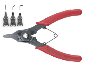 YATO Internal-External Circlip Pliers 150mm + 4 Tips