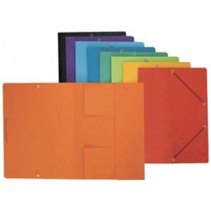 Document Folder with Elastic Band A4, 1pc, orange