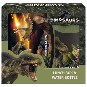 Lunch Box & Water Bottle Set Dinosaurs