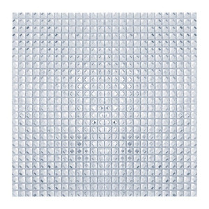 Glass Mosaic Tile Diamond 30 x 30 cm, small, silver, 1pc