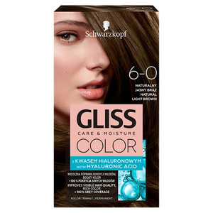 Schwarzkopf Gliss Color Permanent Hair Colour no. 6-0 Natural Light Brown