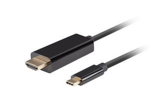 Lanberg Cable USB-C(M)-> HDMI(M) 4K 60HZ 1m, black