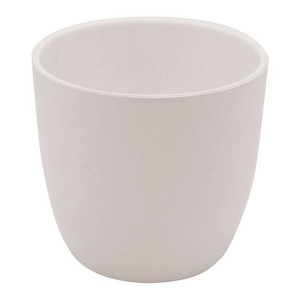 GoodHome Plant Pot Cover Emi, indoor, 17cm, white