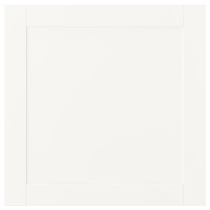 SANNIDAL Door with hinges, white, 60x60 cm