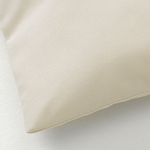 VIDEPLATTMAL Cushion cover, light beige, 40x40 cm