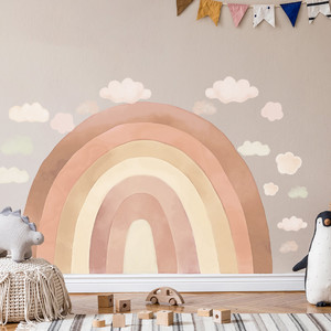 Wall Sticker Set 90x134cm - Rainbow Beige