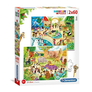Clementoni Children's Puzzle Zoo 2x60 5+