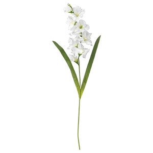 SMYCKA Artificial flower, Gladiolus, white, 100 cm