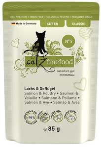 Catz Finefood Kitten Cat Food N.05 Salmon & Poultry 85g