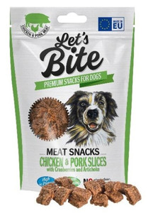 Let's Bite Meat Snack Chicken & Pork Slices 80g