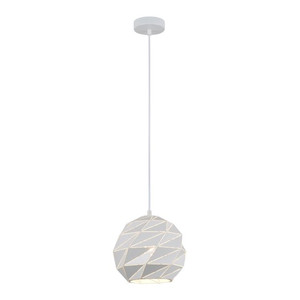Pendant Lamp Palermo 1 x 40 W E27 Size M, white