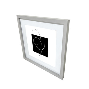 GoodHome Picture Frame Islande 40 x 40 cm, grey