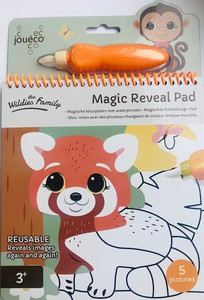 Joueco Magic Reveal Pad Water Colouring Book The Wildies Family 3+