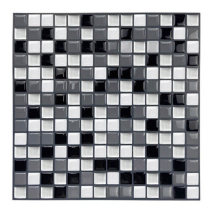 Wall Self-adhesive Vinyl Panel Sticker, 2pcs, metal mosaic