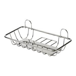 GoodHome Shower Basket Koros, small, chrome