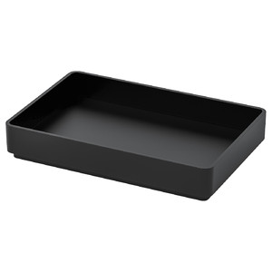 SKOGSVIKEN Tray, black, 10x15 cm