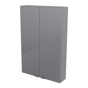 Bathroom Wall Cabinet GoodHome Imandra 60x90x15cm, grey