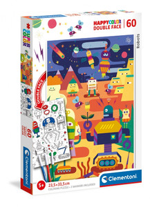 Clementoni Children's Puzzle Happycolor Robot 60pcs 5+