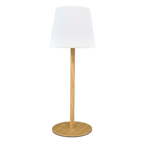 Table Lamp Chargeable, wood effect