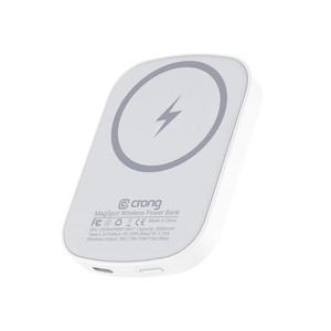 CRONG Power Bank Powerbank with MagSafe 5000mAh, USB-C 20W PD