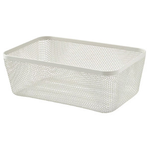 IKEA 365+ Food storage basket, metal/white, 30x20x11 cm