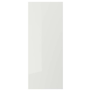 RINGHULT Door, high-gloss light grey, 40x100 cm
