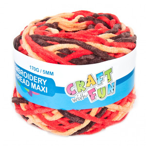 Embroidery Thread Maxi 170g 5mm, red
