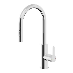 GoodHome Sink Mixer Tap with pull-out spout Zanthe, chrome