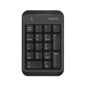 LogiLink Wireless Keypad Bluetooth v5.1, black