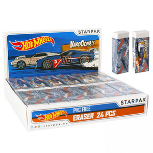 Starpak Eraser Hot Wheels 24pcs